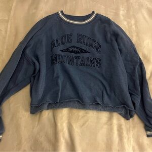 American Eagle Outfitters Blue Knit Sweater